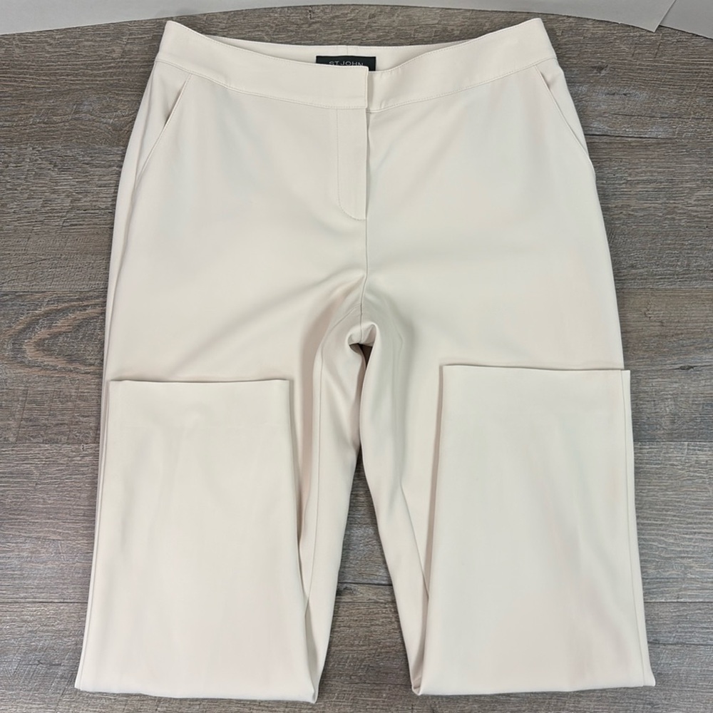 St. John EMMA Marocain Cropped Pant Size 8